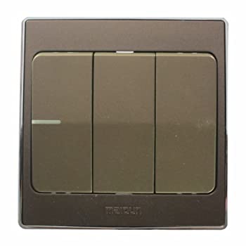 maidun邁頓三位雙路大蹺板夜光開關(guān)81023y ah hl 珠光暗紅 黑藍